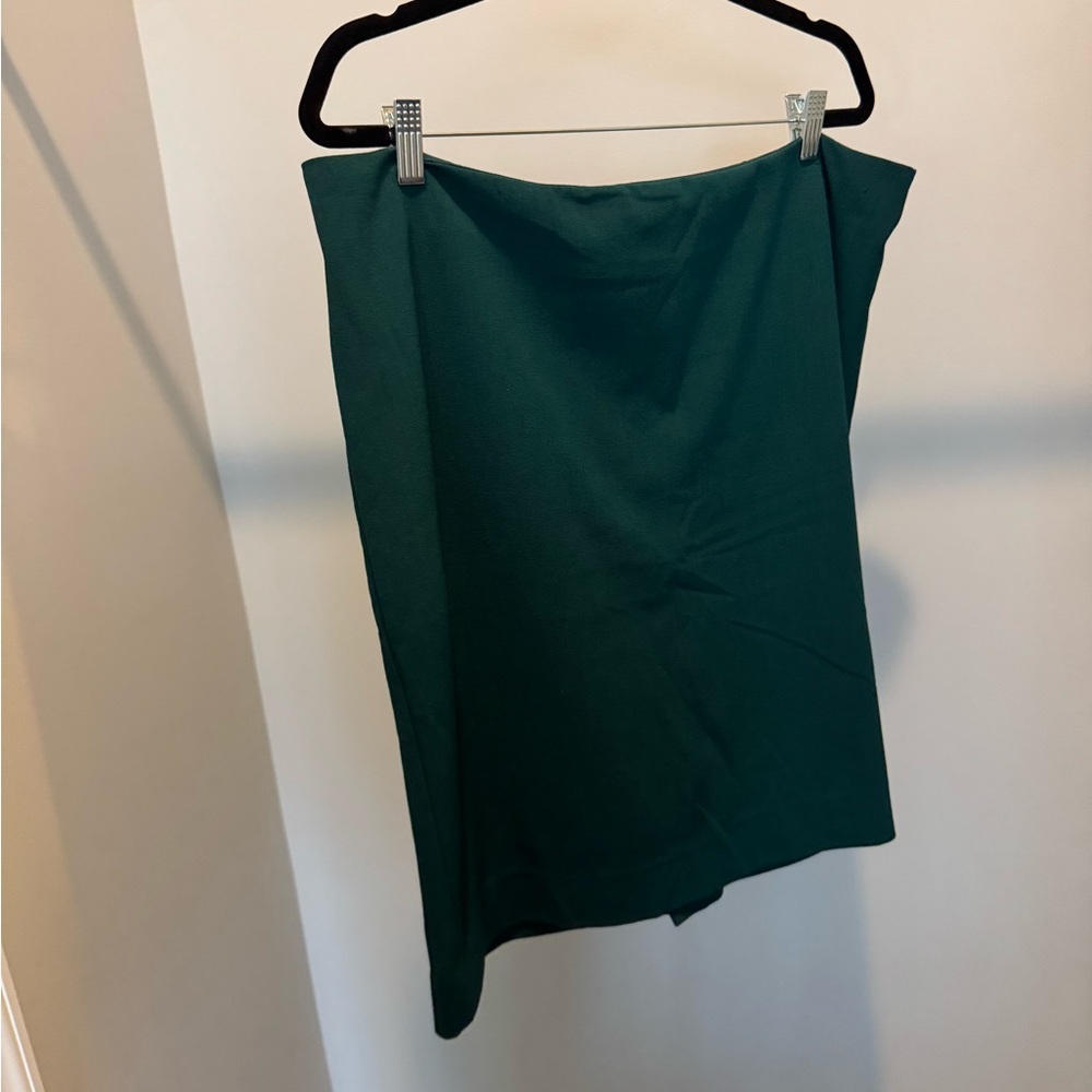 MM Lafleur Forest Green Pencil Skirt